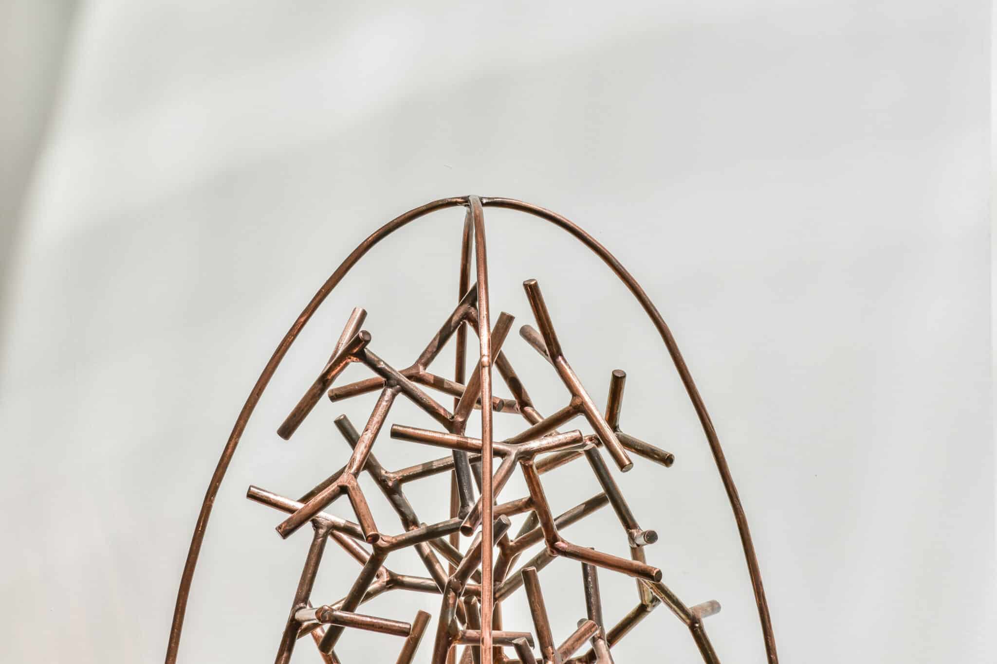 Outdoor sculpture copper bronze by annet van egmond